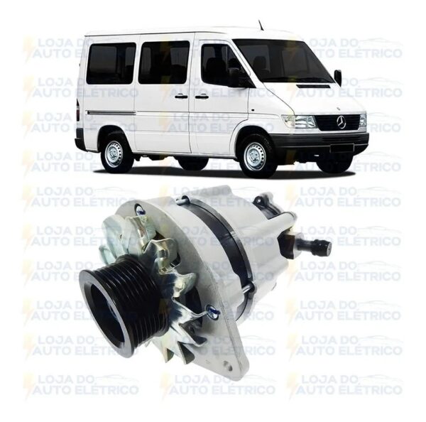 Alternador Mercedes 310 312 412 Sprinter Já Com Bomba Vacuo