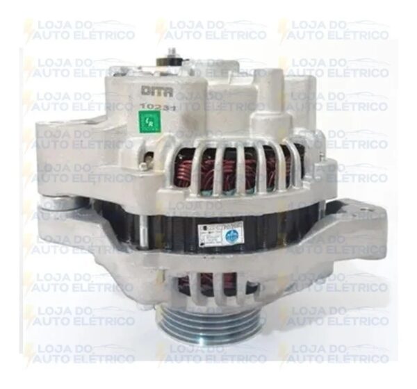 Alternador Honda Civic 2001 A 2005 A Gasolina Novo Com Polia - Image 4