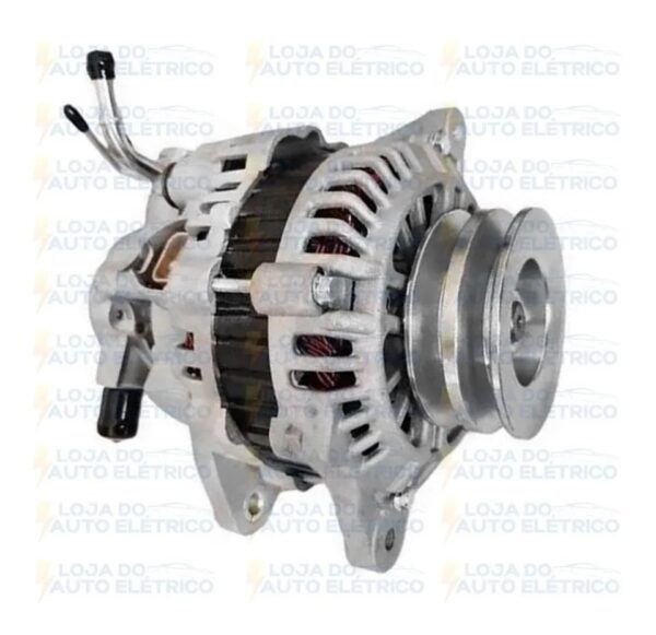 ALTERNADOR MITSUBISH PAJERO, L200, L300 POLIA DUPLA COM BOMBA VACUO 12V 90A - Image 7