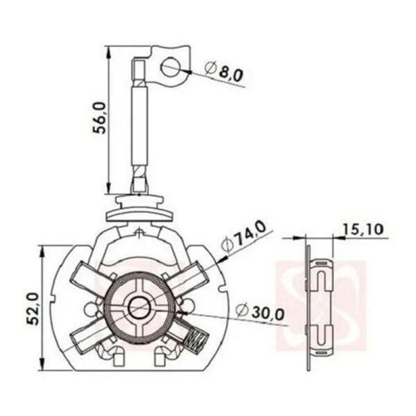 A210 PORTA ESCOVAS  MOTOR DE PARTIDA - Image 2