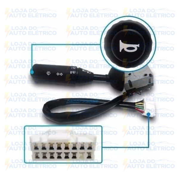 Chave Seta Com Limpador Ford Cargo 2011 2012 2013 2014 - Image 3