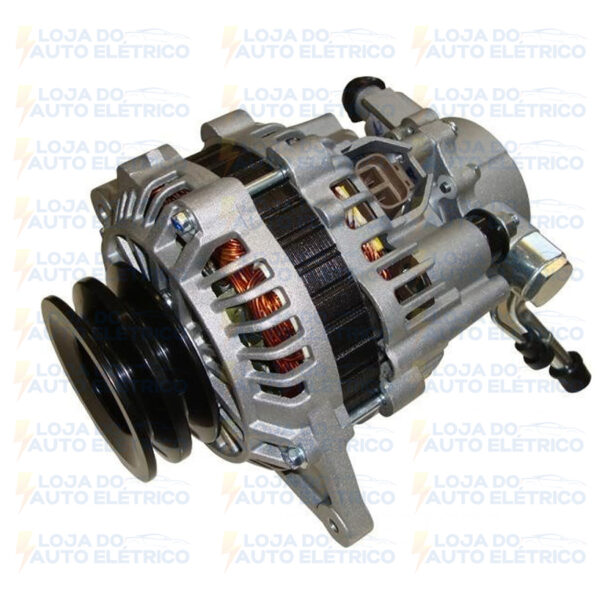 ALTERNADOR MITSUBISH PAJERO, L200, L300 POLIA DUPLA COM BOMBA VACUO 12V 90A - Image 2