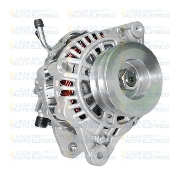 ALTERNADOR MITSUBISH PAJERO, L200, L300 POLIA DUPLA COM BOMBA VACUO 12V 90A - Image 3